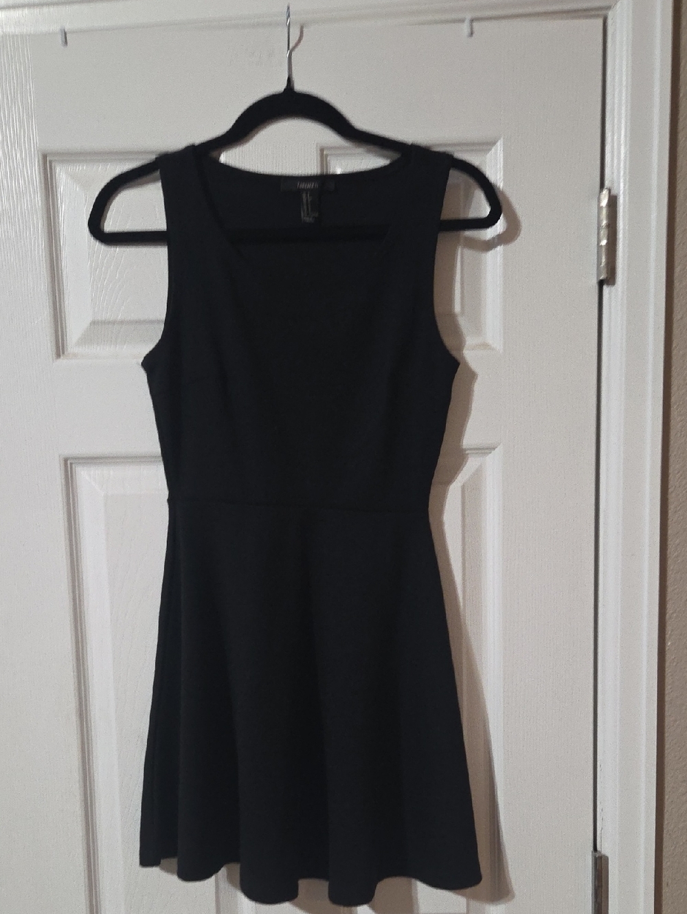 Forever 21 Black Sleeveless Fit-and-Flare Mini Dress